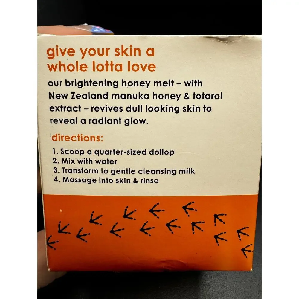 NWT Kiwi Botanicals Brightening Honey Melt Facial Cleanser 3.1oz